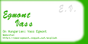 egmont vass business card